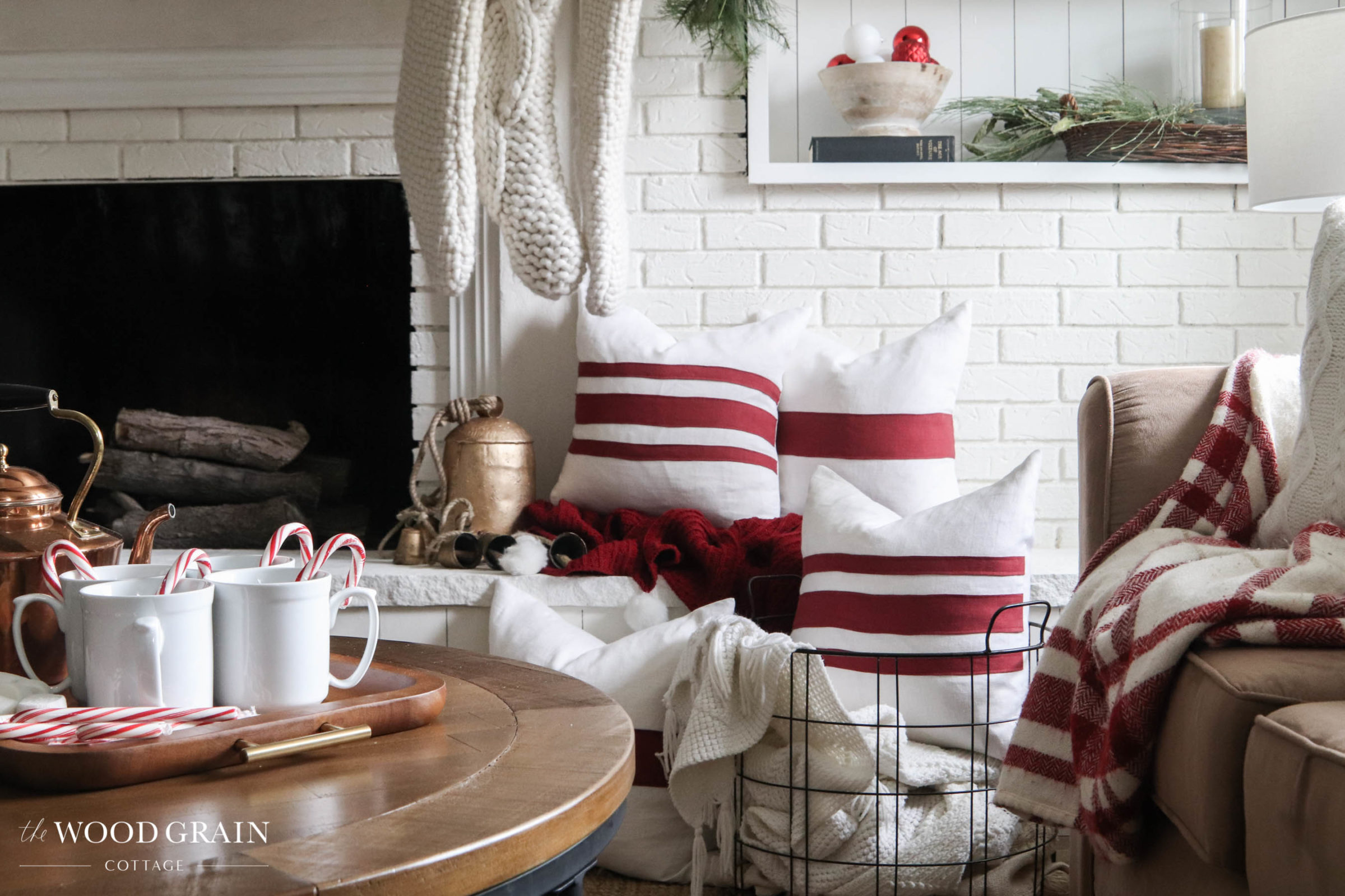 A picture showing the pillows in our Christmas collection.