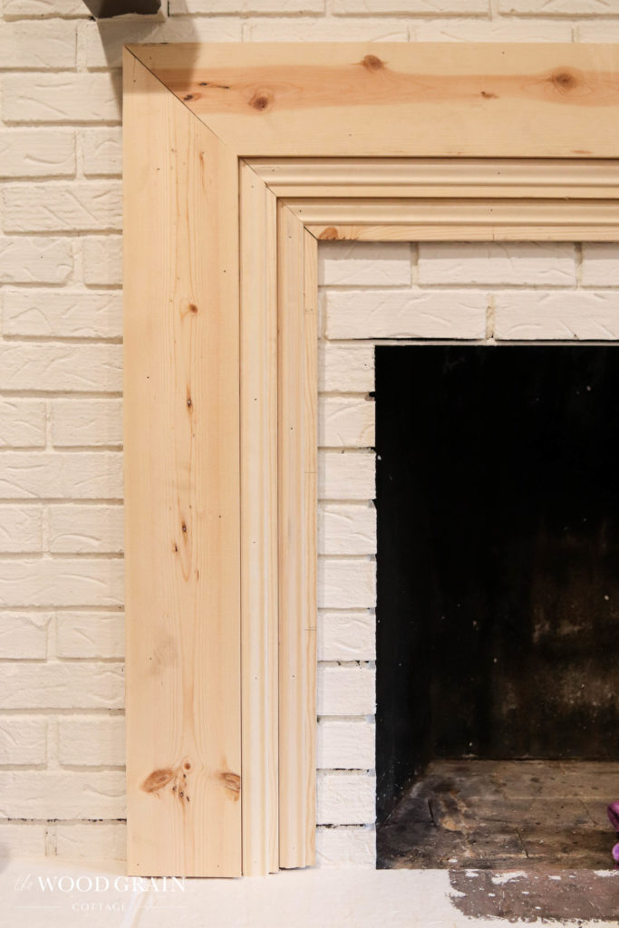 A picture of the next layer of trim work. 