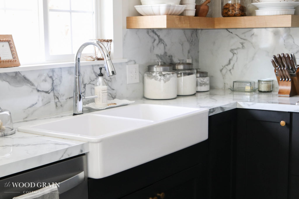A picture of our apron sink. 