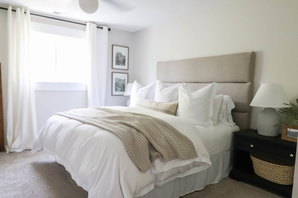 A picture of our finished master bedroom. 