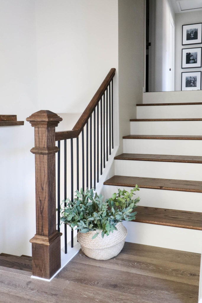 A picture of our finished stairs. 