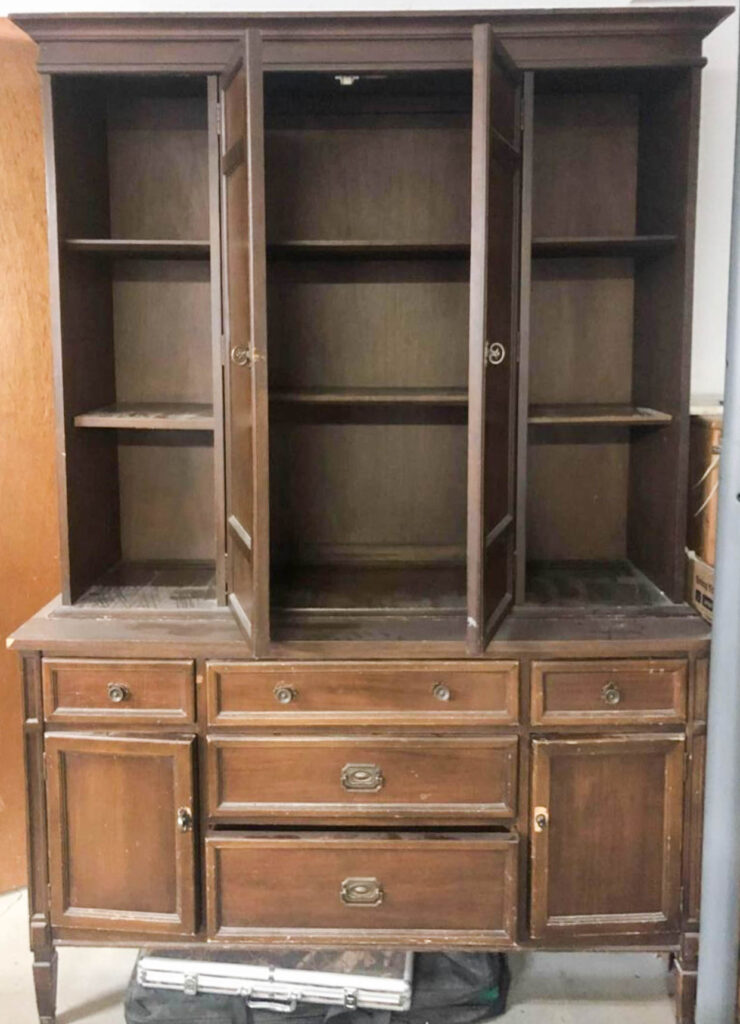 A picture of our new china hutch.